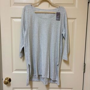 J. Jill Heather Gray Tunic Top